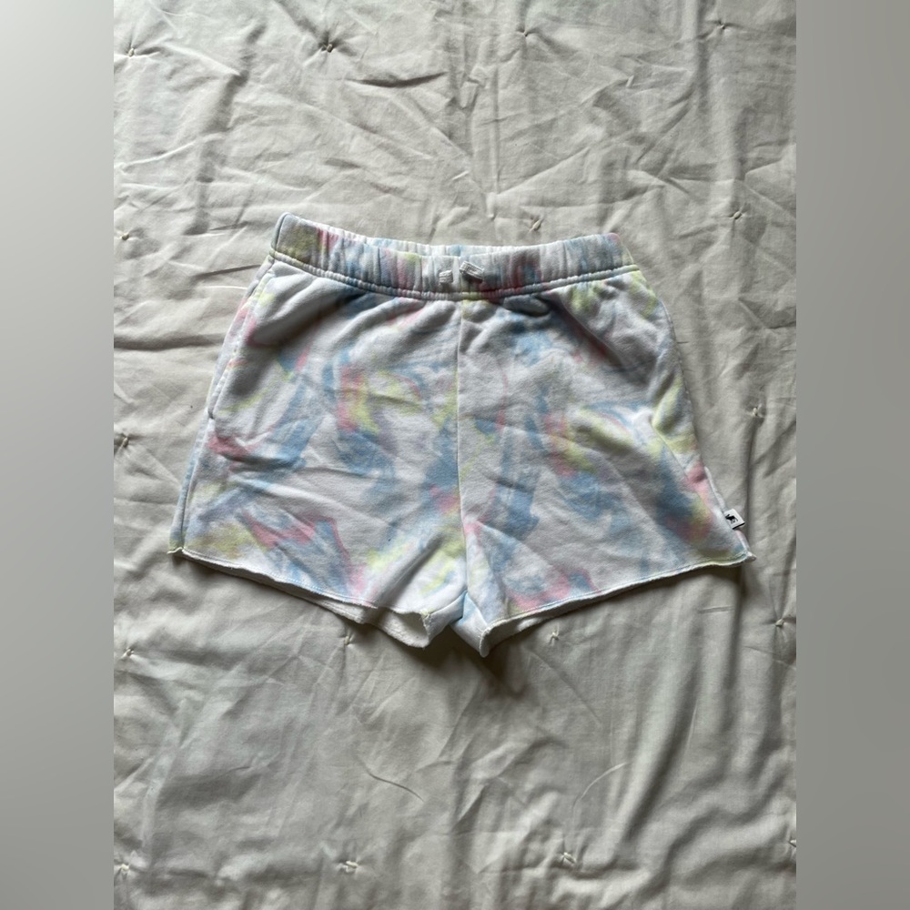 tie-die sweatshorts